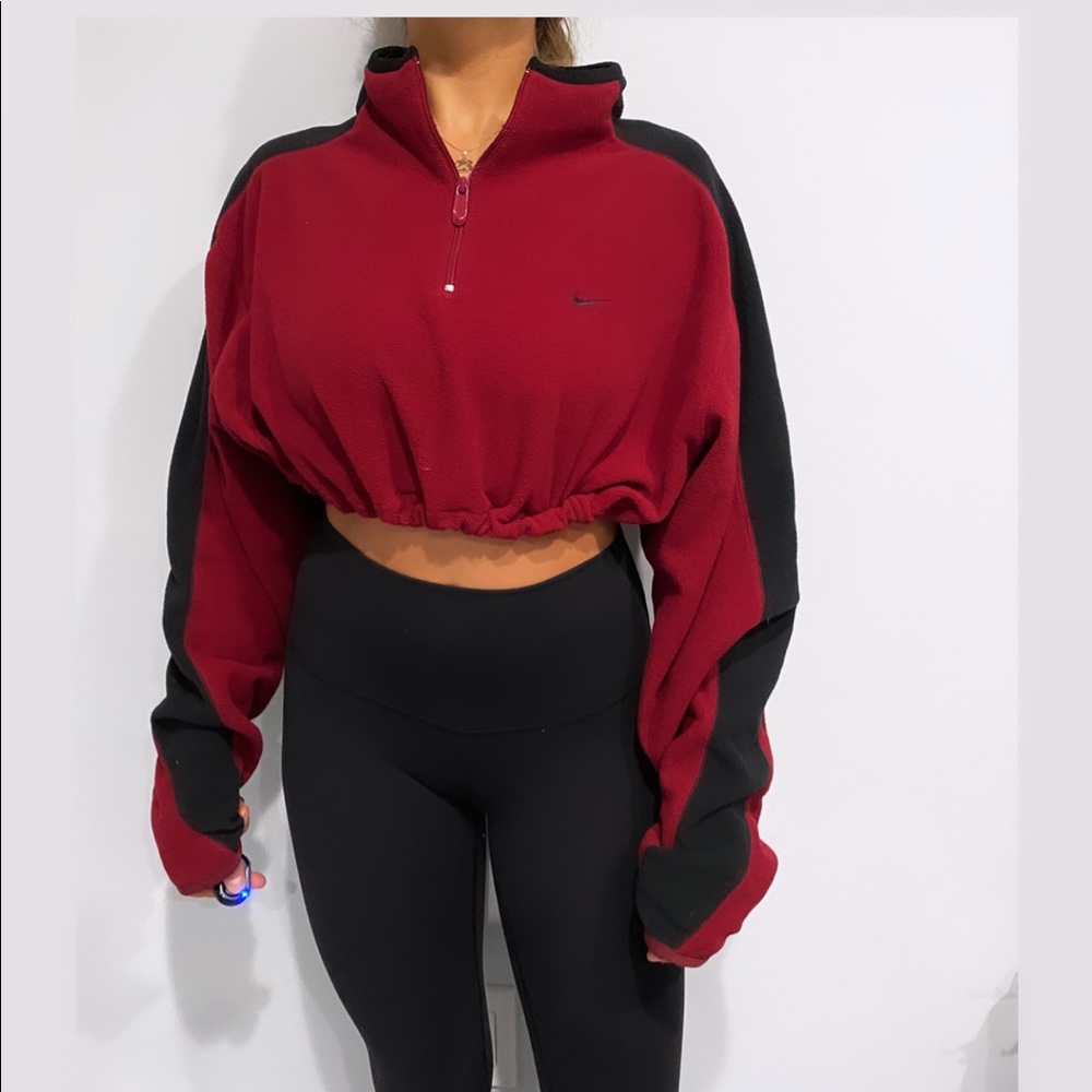 Reworked Nike quarter zip fleece